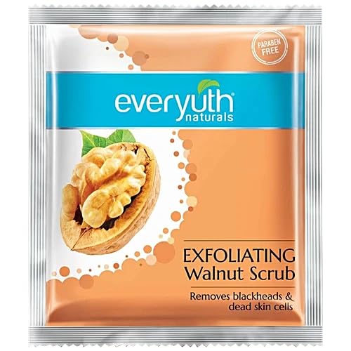 Everyuth Advanced  Walnut Scrub Facewash 8g | Pouch